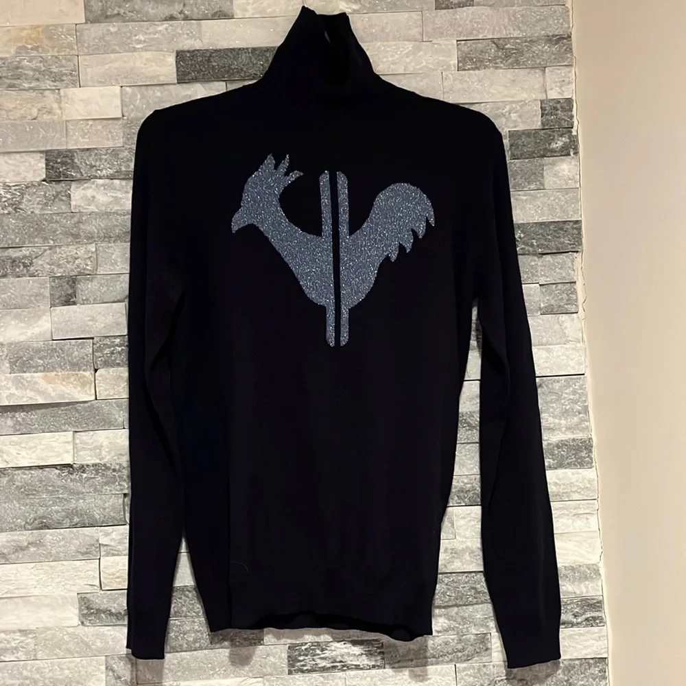 🌸New Arrival🌸 Rossignol Women's Ski Wool Sweater Roll Neck Turtleneck - Picture 1 of 5